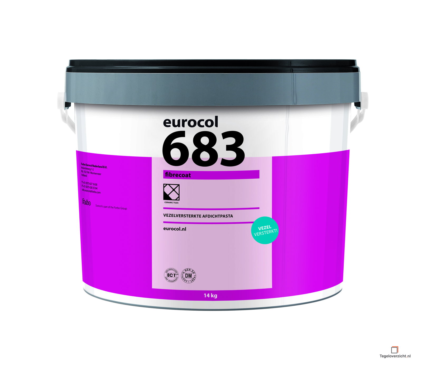 Eurocol 683 Fibrecoat Vezelversterkte afdichtpasta emmer 14kg