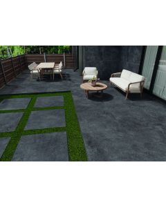 Sanchis Noir Belge Dark Rect 100X100 20mm (Outdoor)