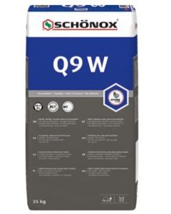 Schonox Q9 W 483376 wit flexib. poederlijm en plaatsingsmortel 25kg.
