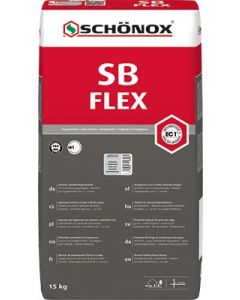 Schonox SB-Flex 485528 voegmiddel 15kgdonkergrijs voor voeg 2-20mm