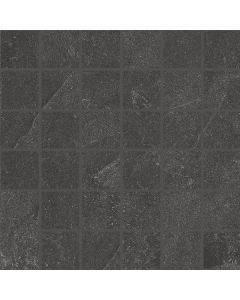Italgraniti Shale SL043MA Wandtegel Mozaiek.30X30cm Ash 9mm Mat Ret.F:5X5cm