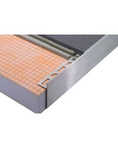 Schluter Schiene SS125EB11 Kantprof.L=250 H=12.5/11 RVS geborsteld
