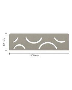 Schluter Shelf N Shelf 8,7X30cm CurveAlu.Struct.gecoat steengrijs