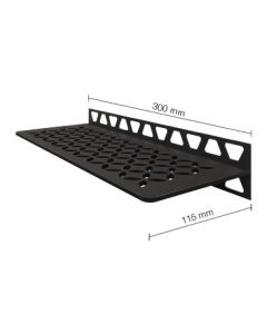 Schluter Shelf W Shelf 11,5X30cm FloralAlu.Struct.gec.donk.antraciet