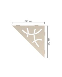 Schluter Shelf E Shelf 21X21cm CurvAlu.Struct.gecoat donk.antraciet