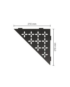 Schluter Shelf E Shelf 21X21cm FloralAlu.Struct.gec.donk.antraciet