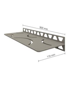 Schluter Shelf W Shelf 11,5X30cm CurveAlu.Struct.gec.donk.antraciet