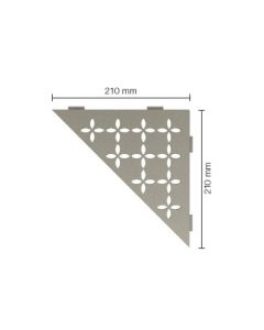Schluter Shelf E Shelf 21X21cm FloralAlu.Struct.gecoat ivoor