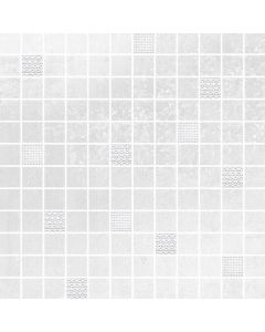 Metropol Arc Wandtegel Mozaiek.30X30cm Blanco 10.2Mm Mat