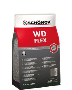 Schonox WD Flex 582572 waterafstotende flex cementvoeg 5kggrijs