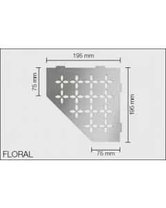 Schluter Shelf E Shelf 19,5X19,5cm FloralAlu.Struct.gecoat brons