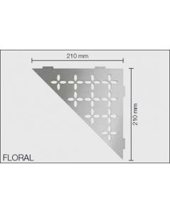 Schluter Shelf E Shelf 21X21cm FloralAlu.Struct.gecoat creme
