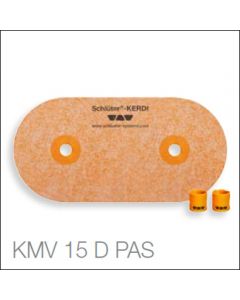Schluter Kerdi KMV15DPAS Manchet dubbelDop 15mm Geen kleur