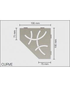 Schluter Shelf E Shelf 19,5X19,5cm CurveZuiver wit mat