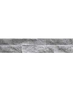Keradom Rock 075KROGREY Wandtegel 7,5X38,5cm Grey 8-12mm Mat