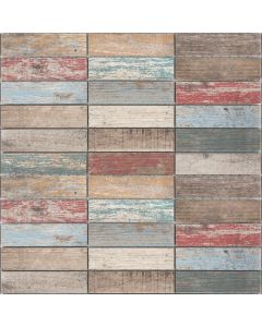 Baerwolf Beachhouse Color KEG-17031 Vloertegel Mozaiek.20,9X37,3cm Mix 10mm Mat R10 F:3,3X12,3cm
