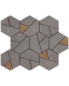 Atlas Concorde Boost AN68 Vloertegel mozaiek 2,5X2,8cm,5cm 9mm mat rect. smoke