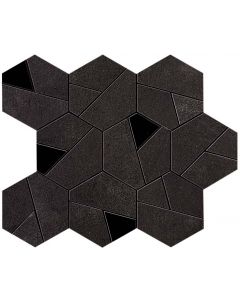 Atlas Concorde Boost AN7B Vloertegel mozaiek 2,5X2,8cm,5cm 9mm mat rect. tarmac