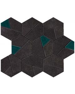 Atlas Concorde Boost AN7A Vloertegel mozaiek 2,5X2,8cm,5cm 9mm mat rect. tarmac