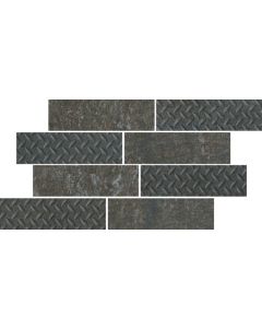 Cercom Temper 1070151 Wandtegel Mozaiek.24X40cm Iron Mos.Bri.Mat Ret.