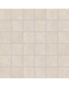 Rako Betonico DDM06793 Wandtegel Mozaiek.29,8X29,8cm Light beige 10mm Mat Ret.F:4,8X4,8cm