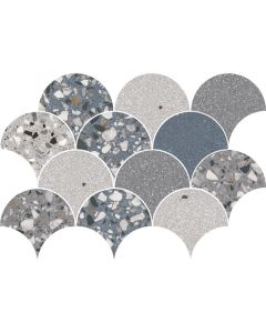 vtwonen Tegels Terrazzo 100291 Wandtegel Mozaiek.28X40cm Cold 10Mm Mat Ret.