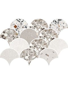 vtwonen Tegels Terrazzo 100290 Wandtegel Mozaiek.28X40cm Warm 10Mm Mat Ret.