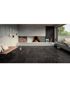 vtwonen Tegels Composite 100306 Vloertegel 80X80cm Black 9mm Mat Ret.R10