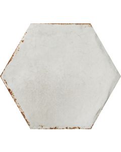 Cir Cotto del Campiano 1080612 Wandtegel 15,8X18,3cm Bianco 10mm Glans Hexagon