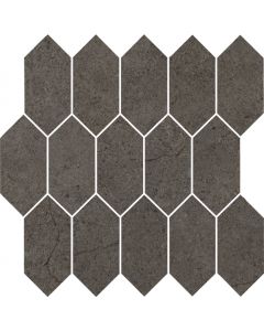 Cercom Archistone 1081963 Wandtegel Mozaiek.30X30cm Dark 9,5mm Mat Moz.Zeskant