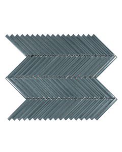 CR PLUS HG Glass Wandtegel Mozaiek.28,5X30,5cm Blue 8mm Glans