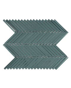CR PLUS HG Glass Wandtegel Mozaiek.28,5X30,5cm Green 8mm Glans