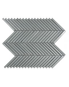 CR PLUS HG Glass Wandtegel Mozaiek.28,5X30,5cm Grey 8mm Glans
