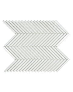 CR PLUS HG Glass Wandtegel Mozaiek.28,5X30,5cm White 8mm Glans