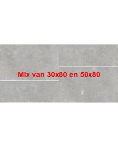 Kronos Carriere Du Kronos 8438 Vloertegel 2x 30X80cm,2x 50X80cm Vintage Gent Mat