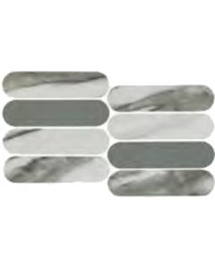 Douglas Jones Moods Wandtegel Mozaiek.19,5X37cm Green/Salvia 9Mm Glans Moz.