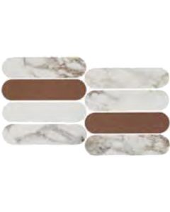 Douglas Jones Moods Wandtegel Mozaiek.19,5X37cm Pink/Fiamma 9Mm Glans Moz.
