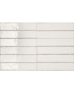 Ceramic-Apolo Raku C71R2771C8C Wandtegel 6X27cm Warm White 7,7mm Glans