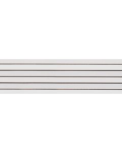 vtwonen Tegels Rib 401206 Wandtegel 13,4X45cm Blanco Multitono 9mm Glans