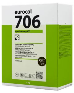 Eurocol 706 Speciaalvoeg WD 70634 Voegmiddel doos 4kg Wit Speciaal