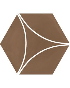Marazzi Cementum M9W5 Vltegel 6-kant 18,2X21cm Cotto 10mm Mat R10 Dec.