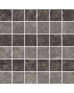 Florim Artifact 760933 Wandtegel Mozaiekaiek 30X30cm Charcol 9Mm Rt.R10 3D F:5X5cm