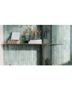 JOS. Panorama Wandtegel 4,8X45cm Montana Green 9,5mm Glans