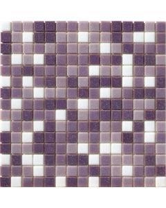 Mosaico 2x2 Cromie Acqua Viola Mix 33x33