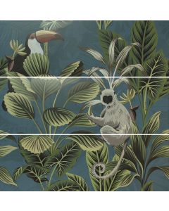 Carmen Silk Décor Set(3) DEF Toucan Blue 40x120