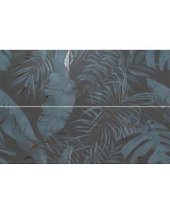Carmen Silk Décor Set(2) Lost Paradise Blue 40x120