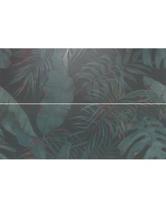 Carmen Silk Décor Set(2) Lost Paradise Green 40x120