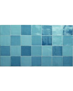 Azulejos New Zellige 13x13cm Blauw J1305