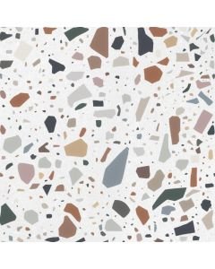 Quintessenza Confetti Bianco Multicolor 18,6x18,6cm Vloertegel (CNF105M)