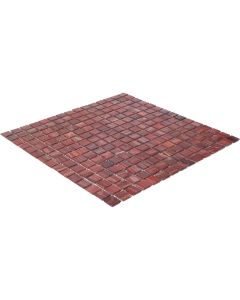 THE MOSAIC FACTORY Amsterdam Vierkant Wine Red Glossy
